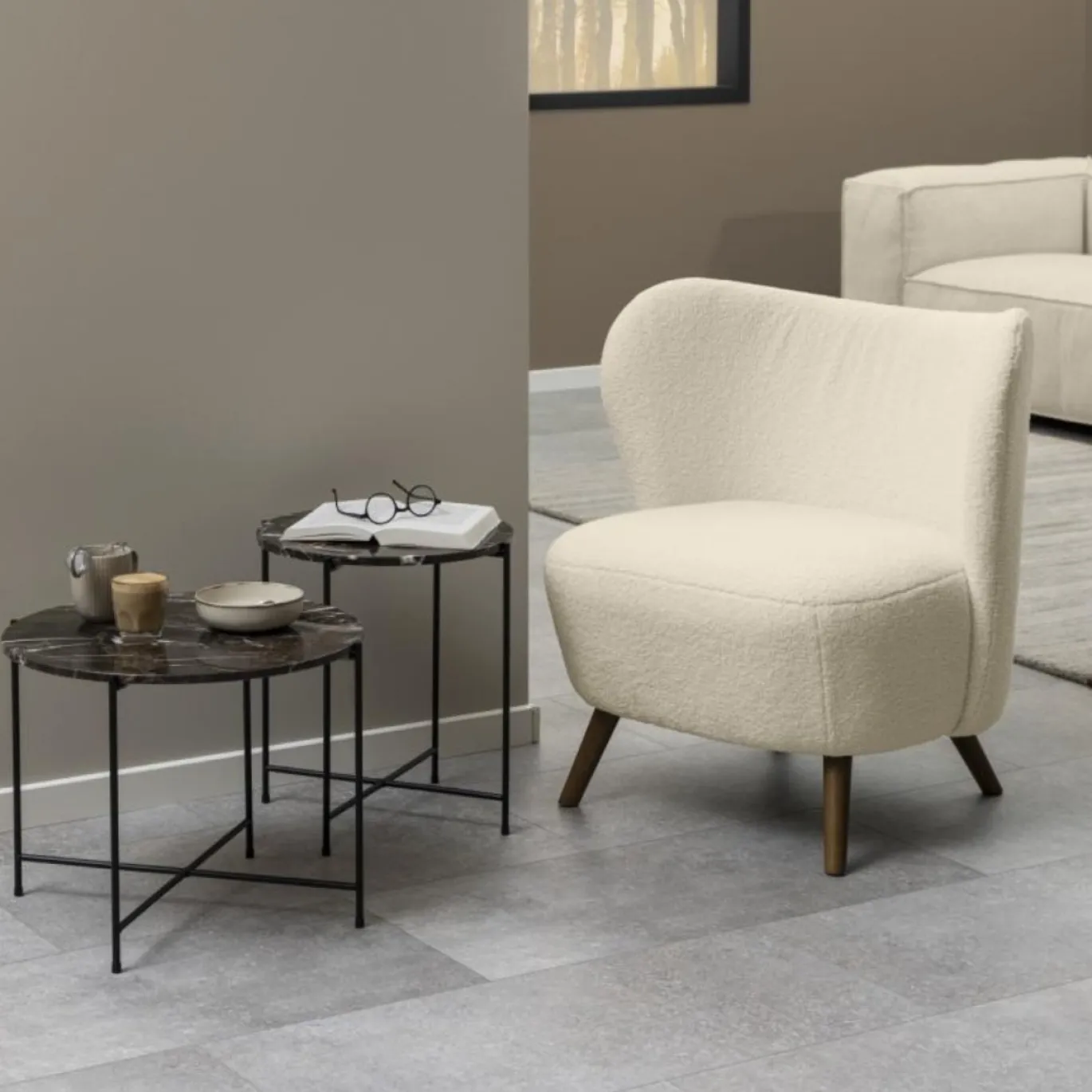 Fauteuil Roche Teddy Beige - Giga Living