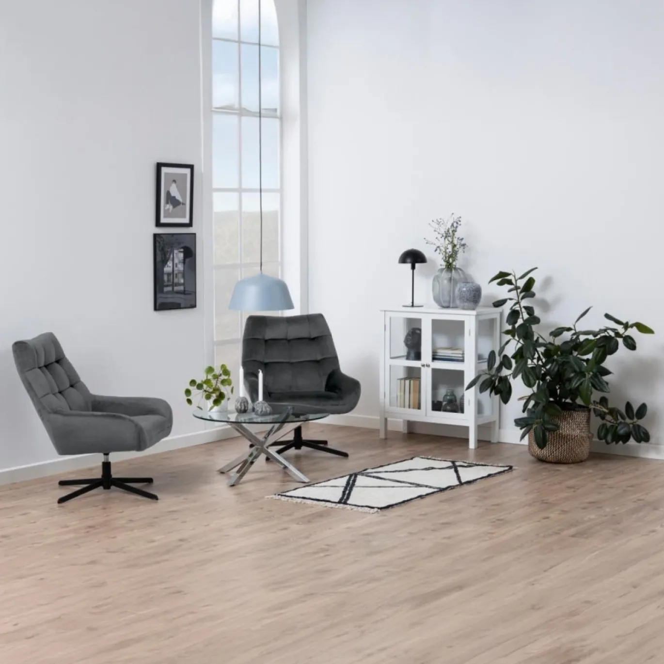 Fauteuil Stora Donkergrijs - Giga Living