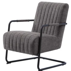 Fauteuil Trout Lounge Donkergrijs - Giga Living