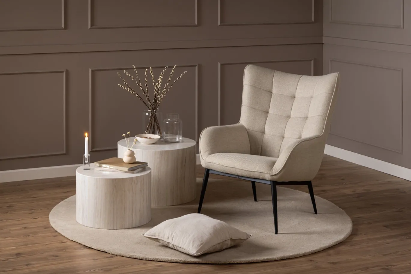 Fauteuil Vera Beige - Giga Living