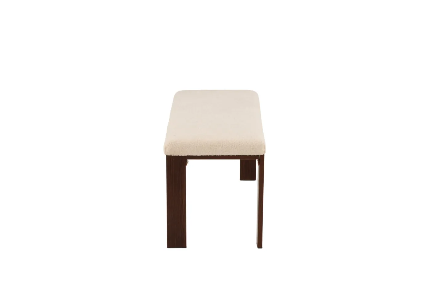 Fjôrd Bankje Chester Walnoot Met Off White Fleece