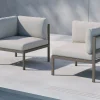 Fjôrd Bankmodule Copacabana Aluminium Bruin 74x74x65cm