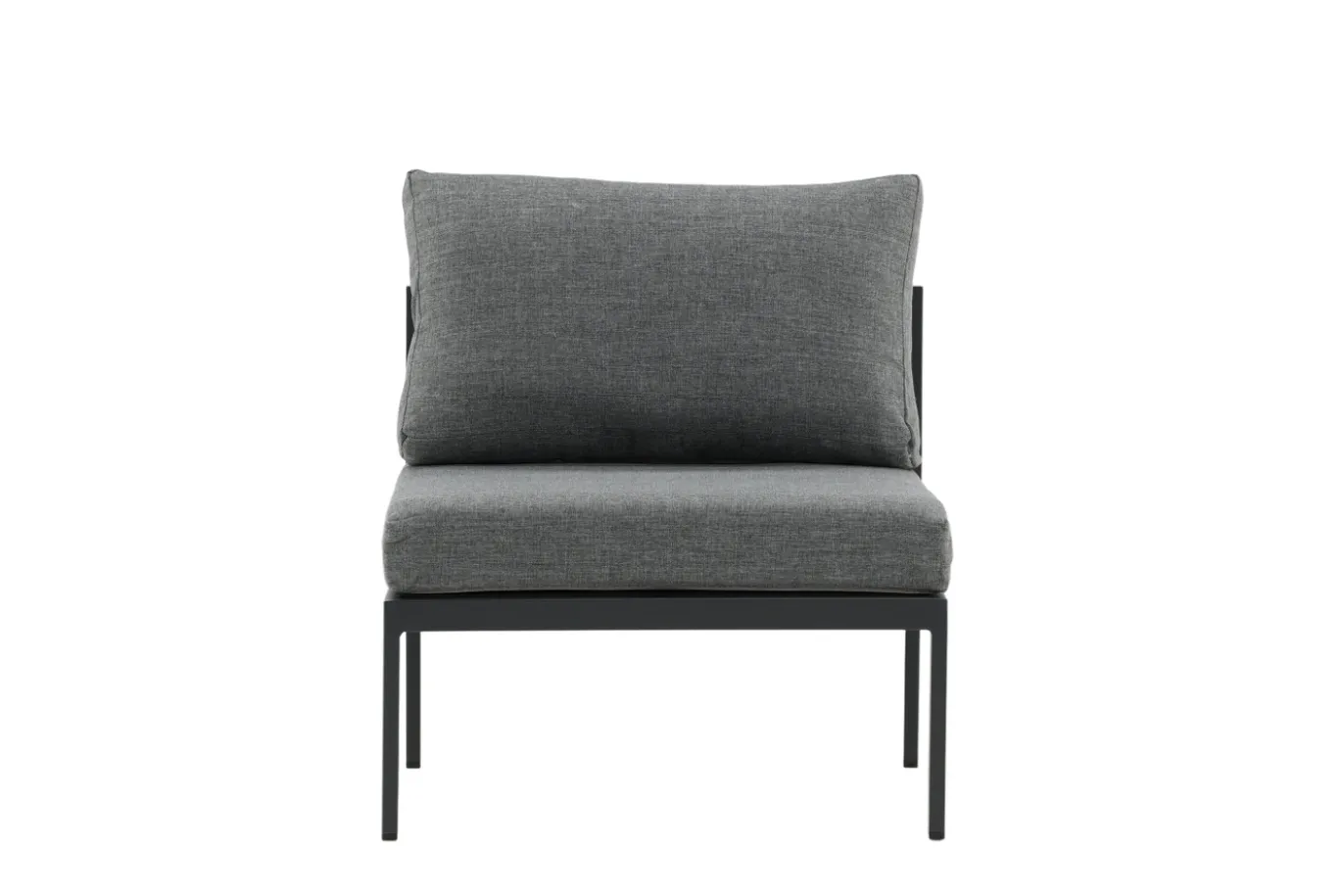 Fjôrd Bankmodule Copacabana Aluminium Zwart 74x70x65cm