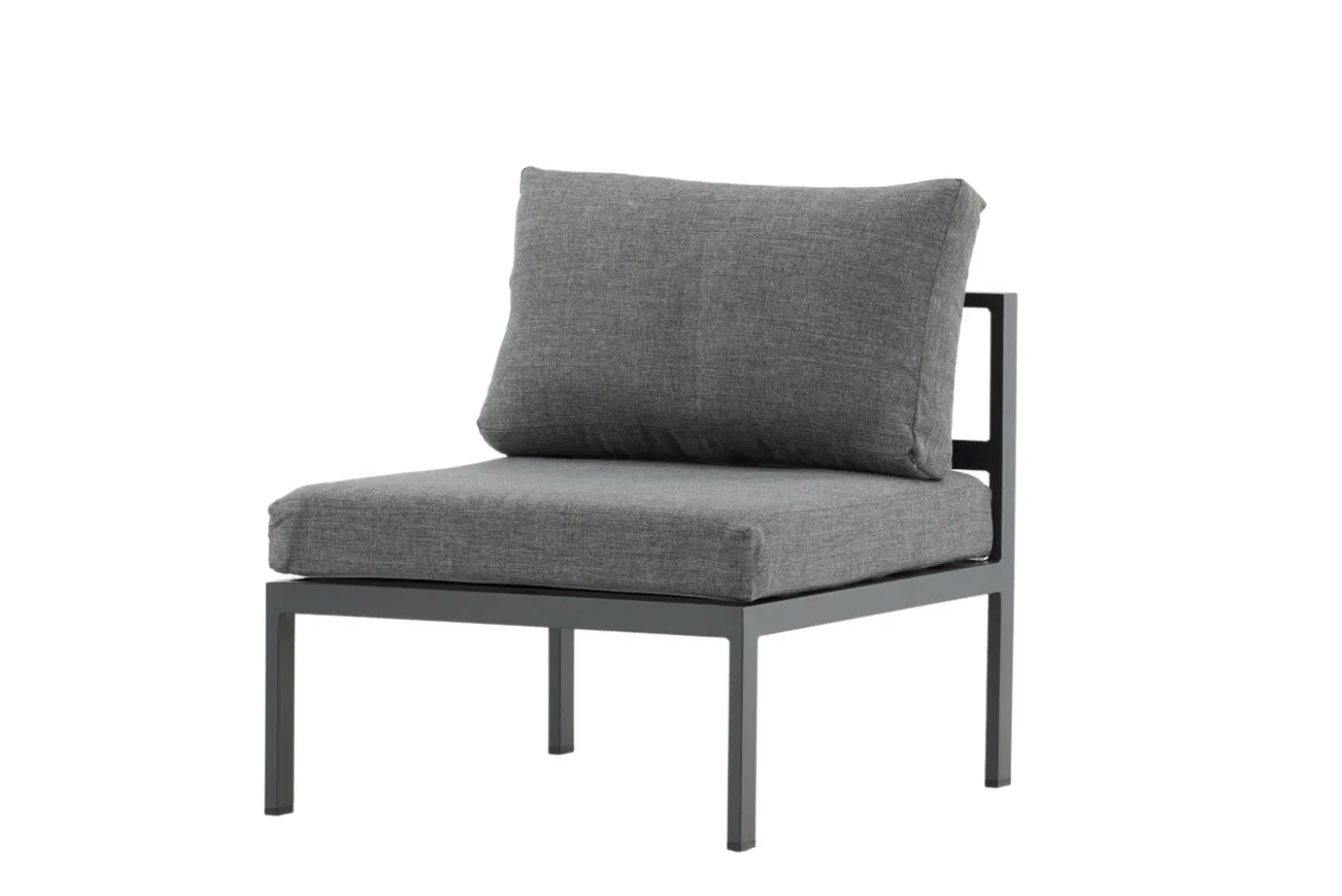 Fjôrd Bankmodule Copacabana Aluminium Zwart 74x70x65cm