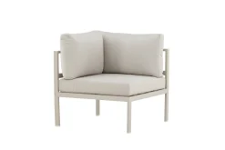 Fjôrd Bankmodule Copacabana Aluminium Beige 74x74x65cm