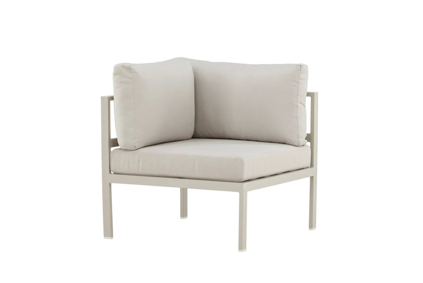 Fjôrd Bankmodule Copacabana Aluminium Beige 74x74x65cm