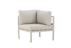 Fjôrd Bankmodule Copacabana Aluminium Beige 74x74x65cm