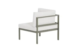 Fjôrd Bankmodule Copacabana Bouclé Aluminium Bruin 74x74x65cm