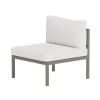 Fjôrd Bankmodule Copacabana Bouclé Aluminium Bruin 74x70x65cm