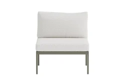 Fjôrd Bankmodule Copacabana Bouclé Aluminium Bruin 74x70x65cm
