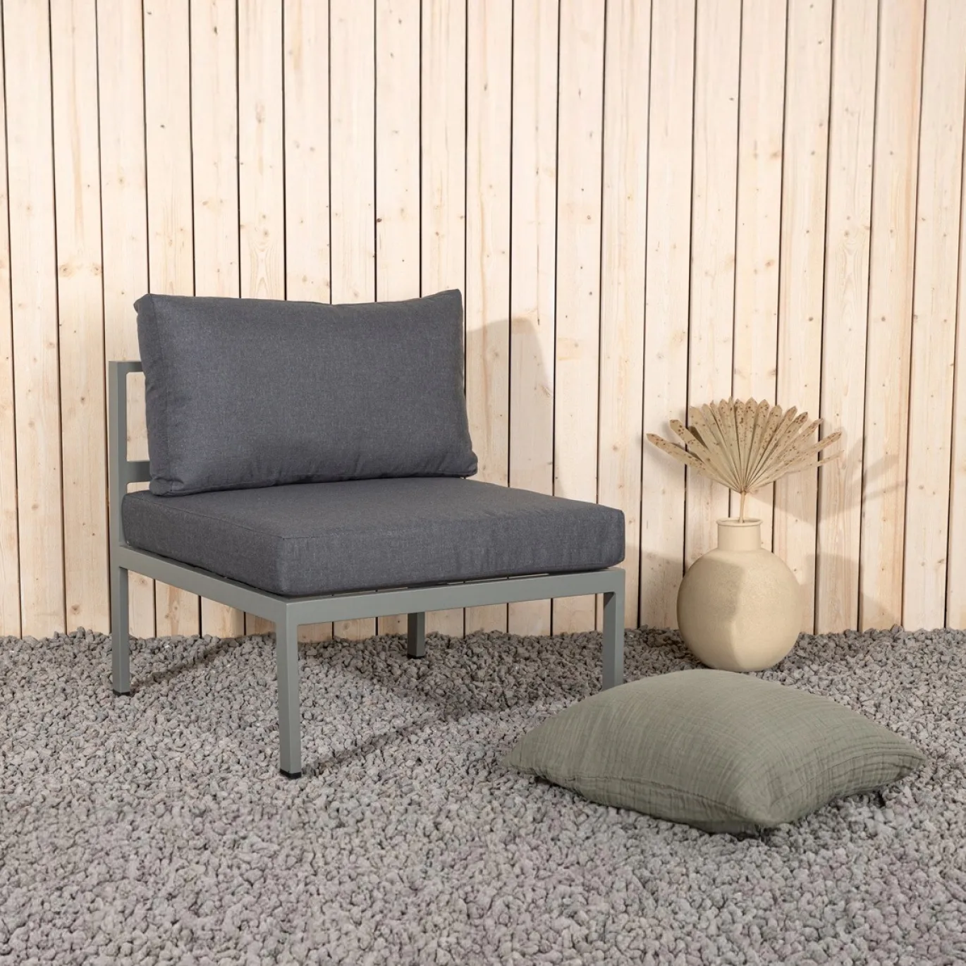 Fjôrd Bankmodule Copacabana Khaki Grijs