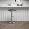 Fjôrd Barkruk Jonna Chromed Staal Zwart Stof