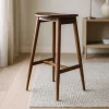 Fjôrd Barkruk Orust Rubberhout Mokka