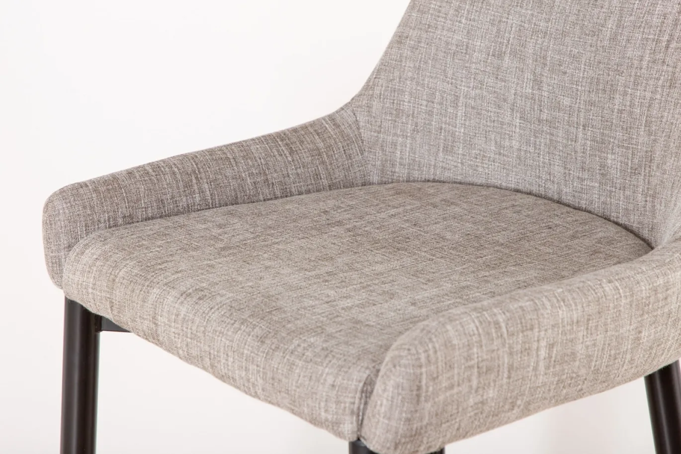 Fjôrd Barkruk Plaza Zwart/Beige Stof Polyester Linnen