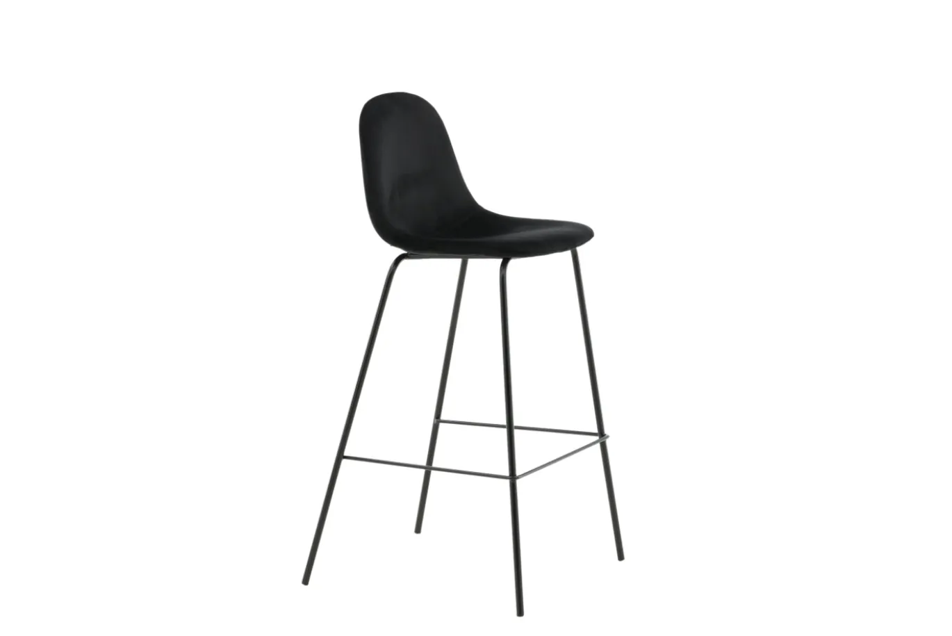 Fjôrd Barkruk Polar Velvet Zwart