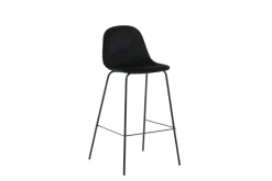 Fjôrd Barkruk Polar Velvet Zwart