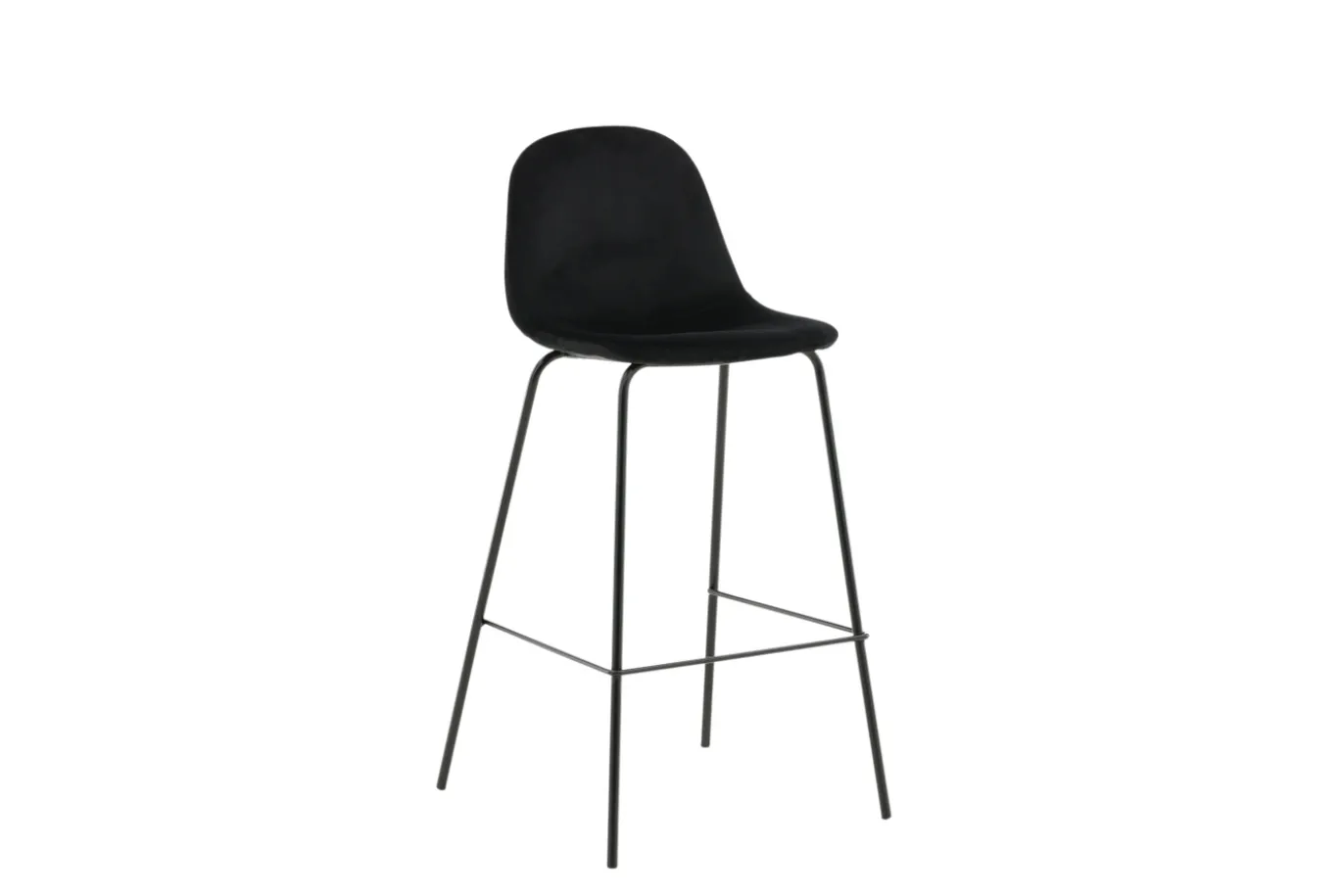 Fjôrd Barkruk Polar Velvet Zwart