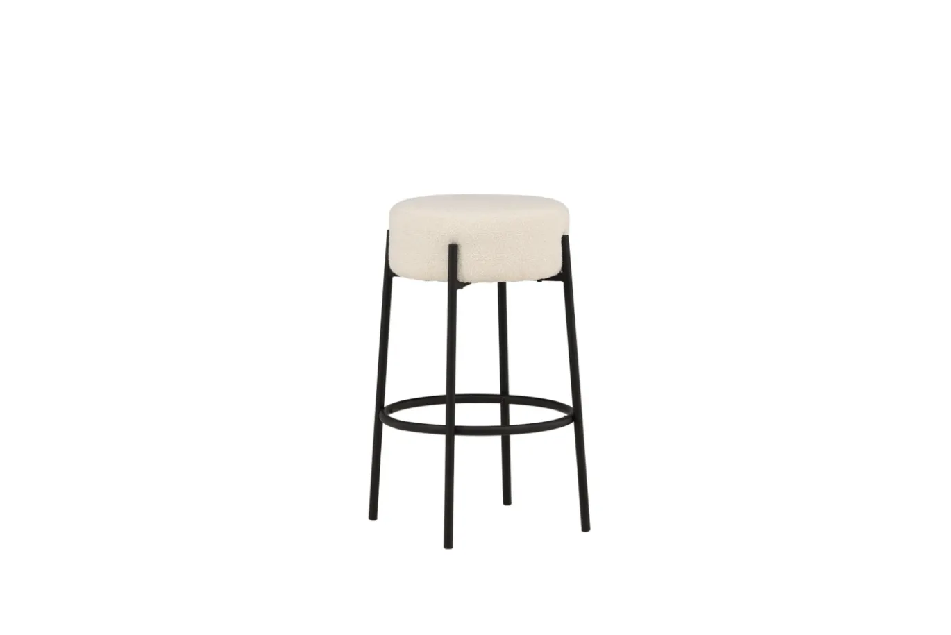 Fjôrd Barkruk Tucson Groot Wit Bouclé 70cm