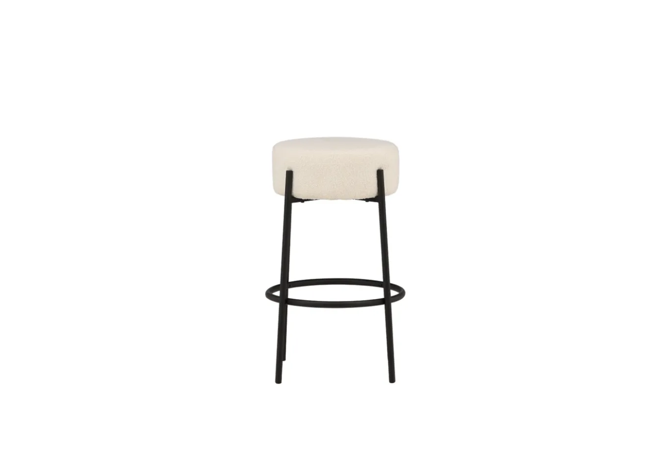 Fjôrd Barkruk Tucson Groot Wit Bouclé 70cm