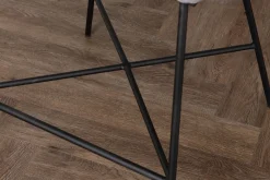 Fjôrd Barkruk Velvet Zwart/Donkergrijs Velvet