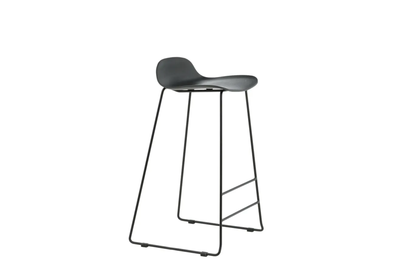Fjôrd Barkruk Wave Zwart Plastic