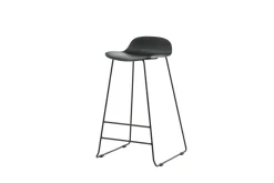 Fjôrd Barkruk Wave Zwart Plastic