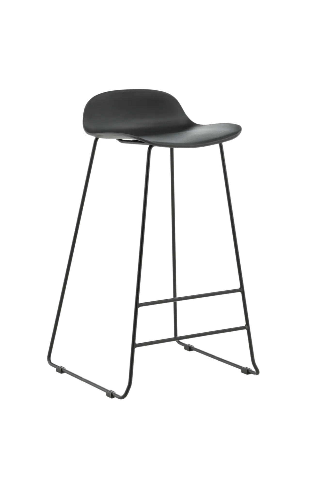 Fjôrd Barkruk Wave Zwart Plastic