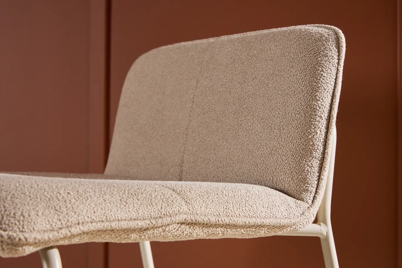 Fjôrd Barstoel Bisbee Beige Bouclé