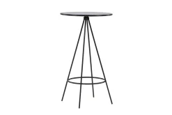 Fjôrd Bartafel Bistro Ø60cm Zwart Mdf Met Fineer