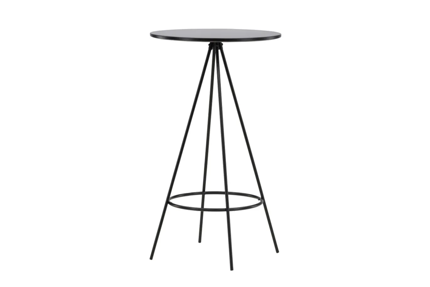 Fjôrd Bartafel Bistro Ø60cm Zwart Mdf Met Fineer