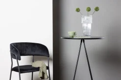 Fjôrd Bartafel Bistro Ø60cm Zwart Mdf Met Fineer