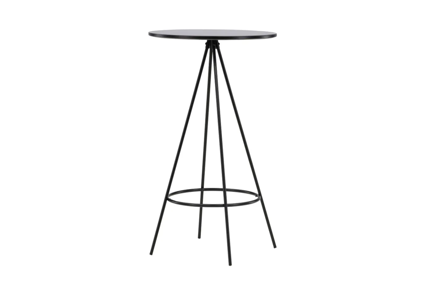 Fjôrd Bartafel Bistro Ø60cm Zwart Mdf Met Fineer