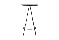 Fjôrd Bartafel Bistro Ø60cm Zwart Mdf Met Fineer
