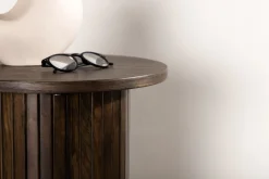 Fjôrd Bijzettafel Bianca Bruin Ø40cm