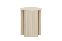 Fjôrd Bijzettafel Bristol Whitewash ⌀40cm
