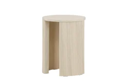 Fjôrd Bijzettafel Bristol Whitewash ⌀40cm