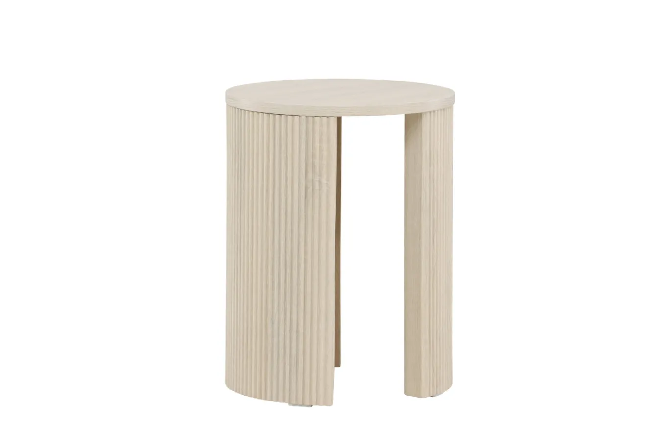 Fjôrd Bijzettafel Bristol Whitewash ⌀40cm