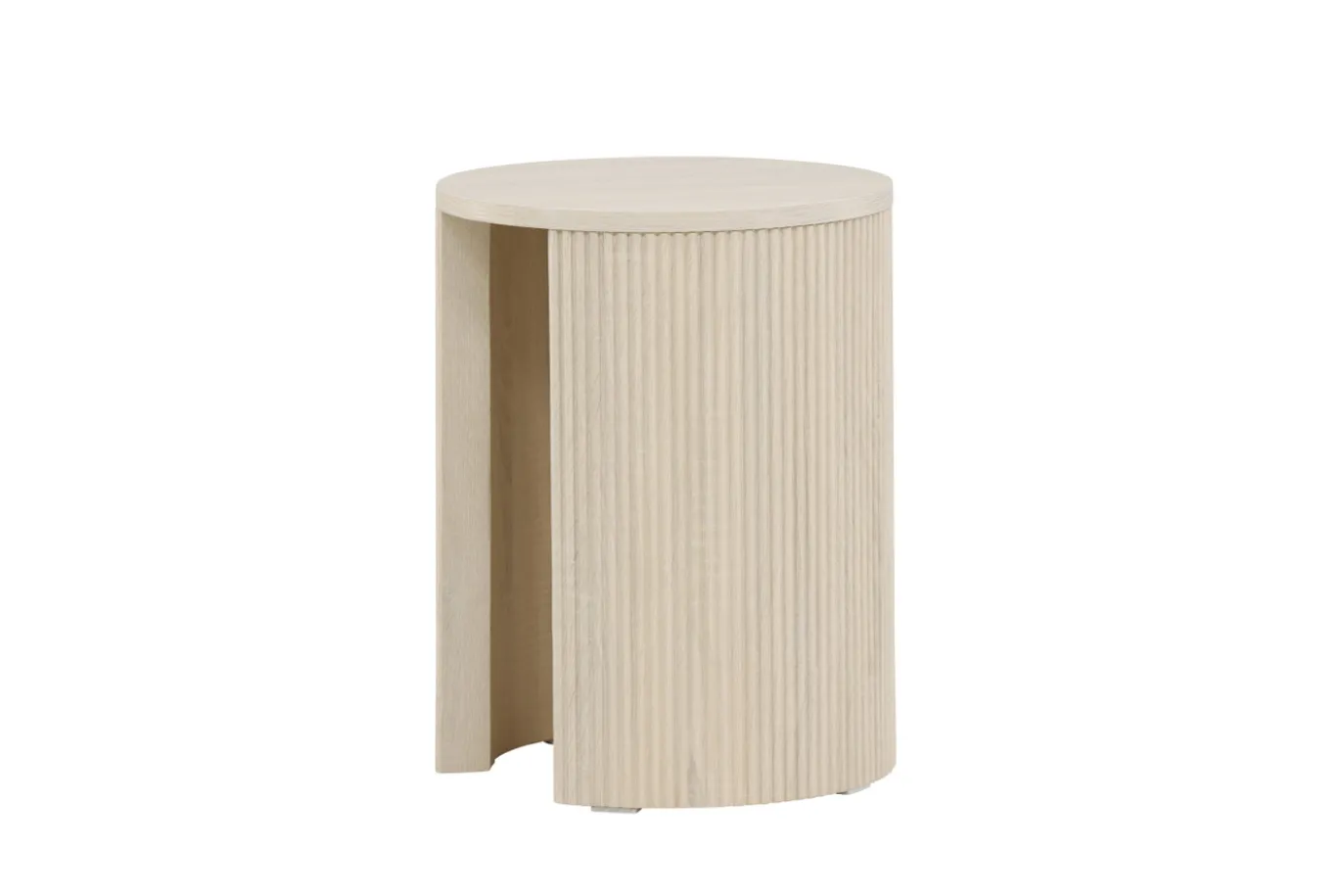 Fjôrd Bijzettafel Bristol Whitewash ⌀40cm