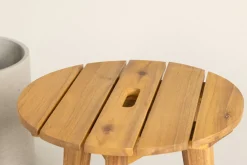 Fjôrd Bijzettafel Chania Naturel Acaciahout Ø40cm