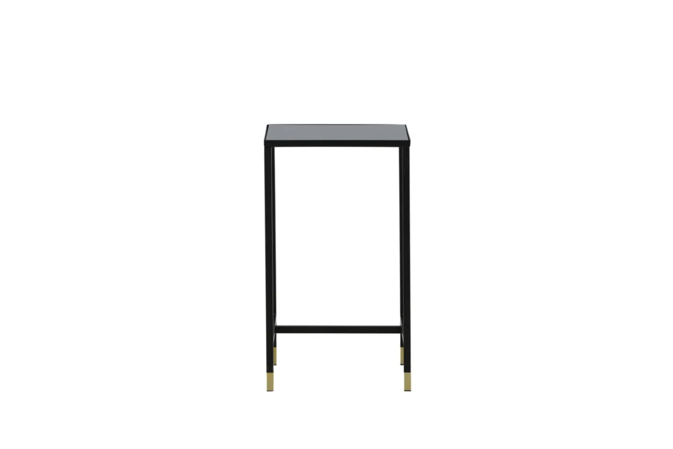 Fjôrd Bijzettafel Dipp Zwart 40cm Met Gouden Poot