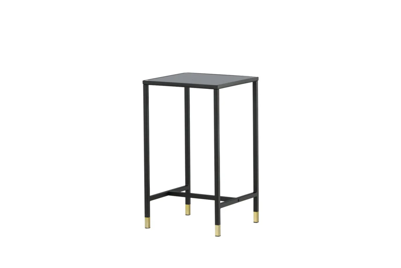 Fjôrd Bijzettafel Dipp Zwart 40cm Met Gouden Poot