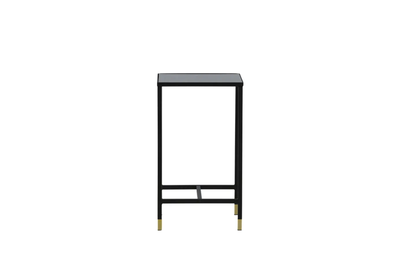 Fjôrd Bijzettafel Dipp Zwart 40cm Met Gouden Poot