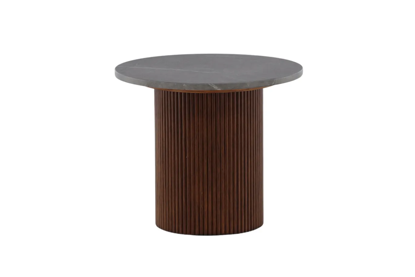 Fjôrd Bijzettafel Härön Donkergrijs Marmerlook 52cm