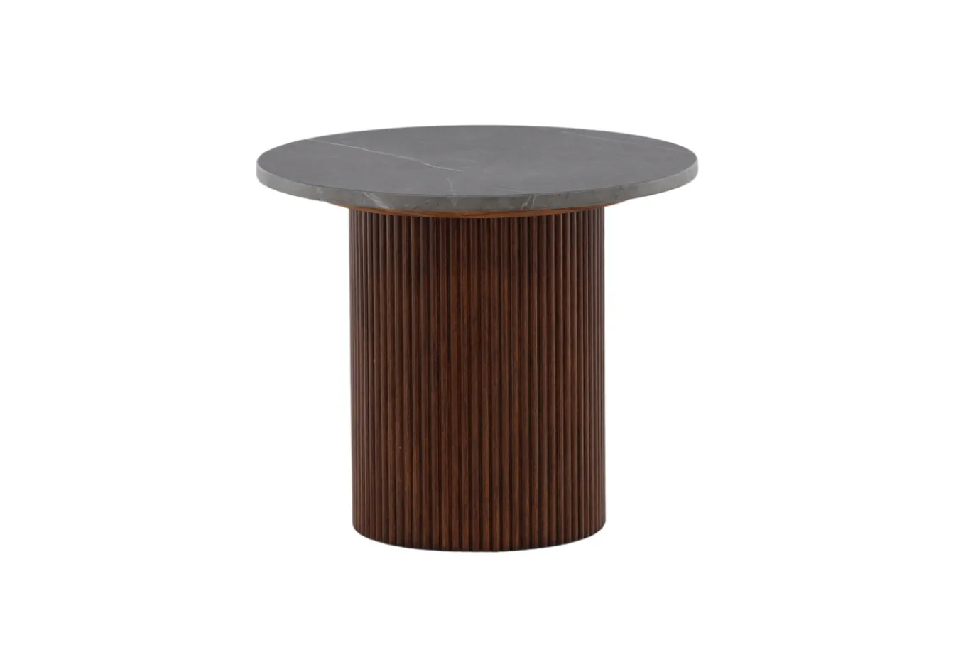 Fjôrd Bijzettafel Härön Donkergrijs Marmerlook 52cm