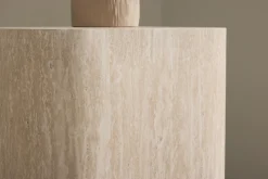 Fjôrd Bijzettafel Klirou Beige Travertinlook 40x40cm