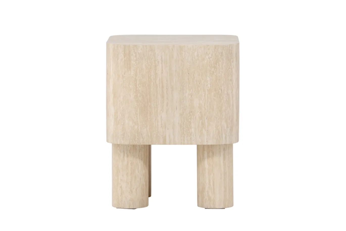 Fjôrd Bijzettafel Klirou Beige Travertinlook 40x40cm