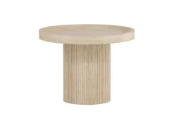 Fjôrd Bijzettafel Krille Beige Travertinlook ⌀60cm