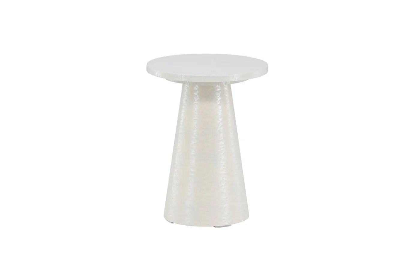 Fjôrd Bijzettafel Lanzo Glossy Wit ⌀35cm