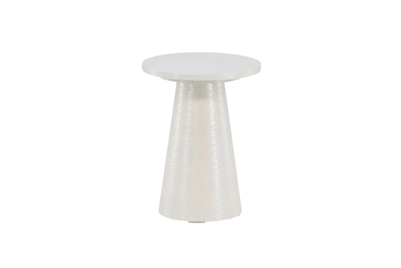 Fjôrd Bijzettafel Lanzo Glossy Wit ⌀35cm