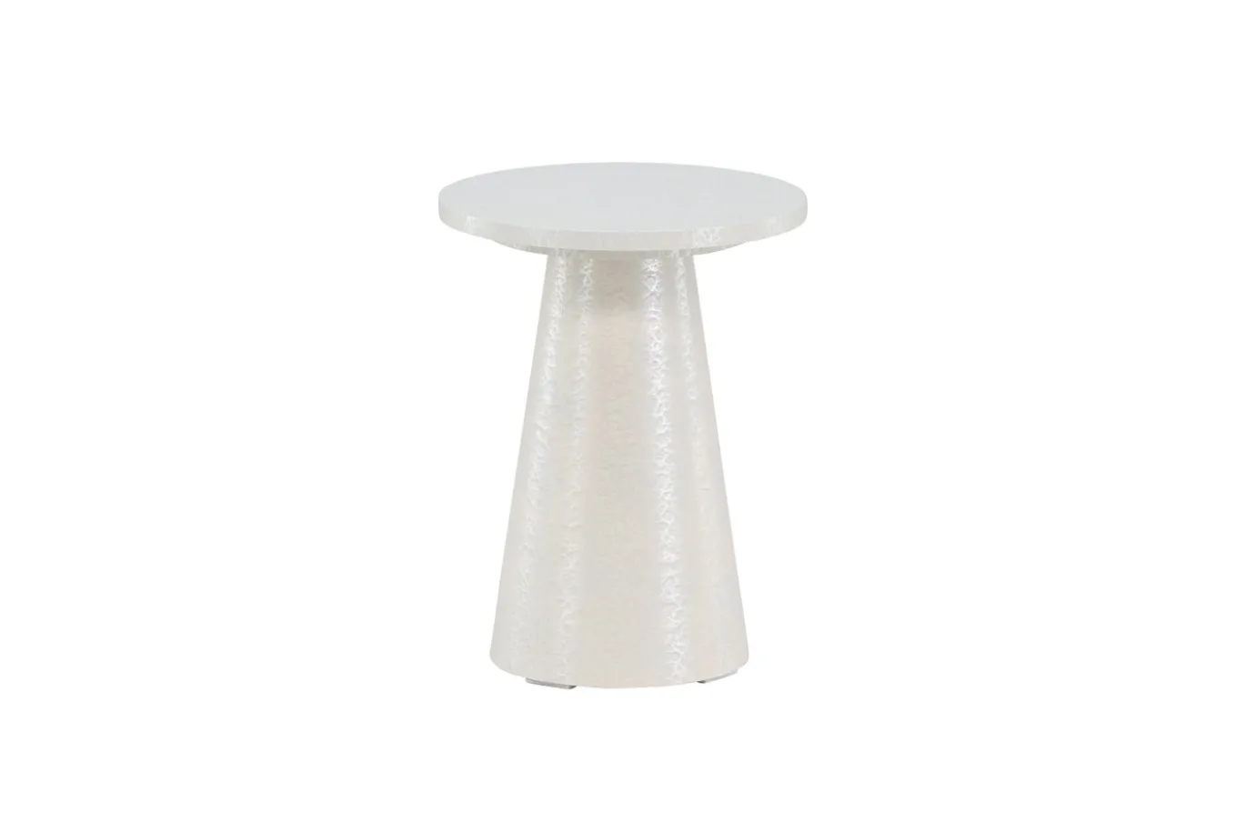 Fjôrd Bijzettafel Lanzo Glossy Wit ⌀35cm